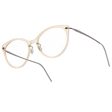 Lade das Bild in den Galerie-Viewer, Front: C21M (Semi-transparent cream) / 803Temple: PU14 (Glossy Pink Grey)