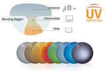 Lade das Bild in den Galerie-Viewer, Progressive Sonnenbrille Wie die Originalglastönung