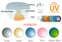 Lade das Bild in den Galerie-Viewer, Progressive Sonnenbrillen mit Sehstärke: Spiegelfarben
