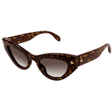 Lade das Bild in den Galerie-Viewer, Sonnenbrille Alexander McQueen, Modell: AM0407S Farbe: 002
