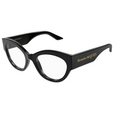 Lade das Bild in den Galerie-Viewer, Brille Alexander McQueen, Modell: AM0435O Farbe: 001
