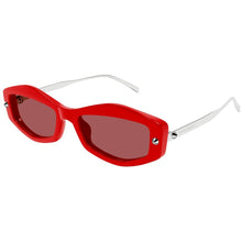 Lade das Bild in den Galerie-Viewer, Sonnenbrille Alexander McQueen, Modell: AM0482S Farbe: 005
