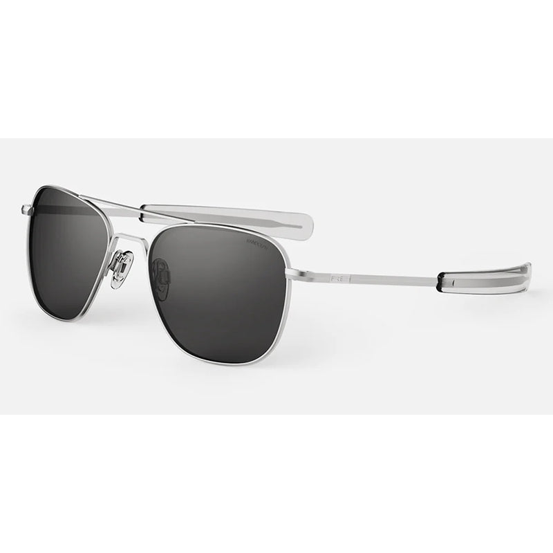 Sonnenbrille Randolph, Modell: AVIATOR Farbe: MatteChromeAmericanGray