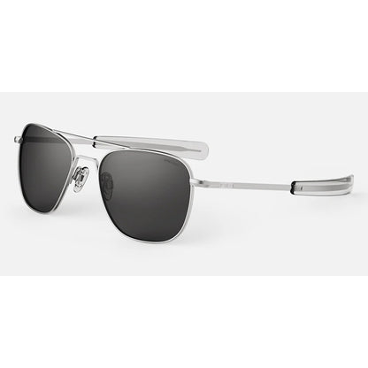 Sonnenbrille Randolph, Modell: AVIATOR Farbe: MatteChromeAmericanGray