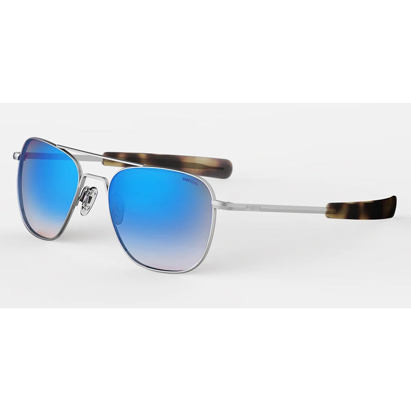 Sonnenbrille Randolph, Modell: AVIATOR Farbe: MatteChromeNorthernLights