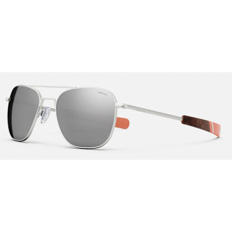 Sonnenbrille Randolph, Modell: AVIATOR Farbe: SatinSilverSilverMirror