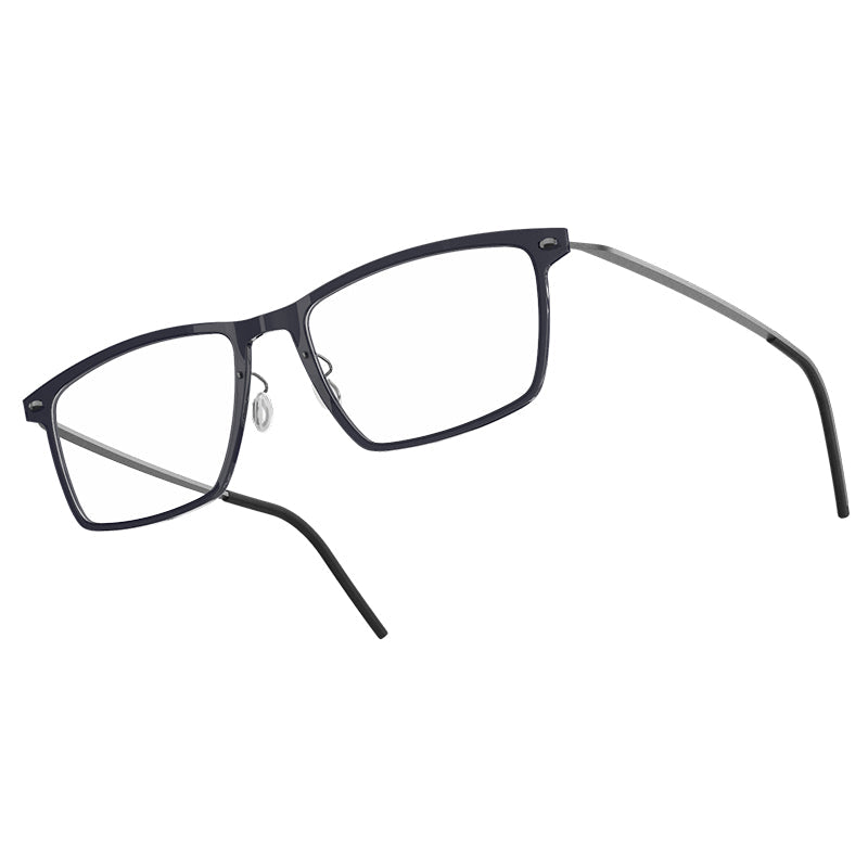 Front: C06(Polished Transparent Black) / Temple802: 10 (Matt natural titanium Grey)