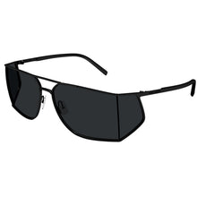 Lade das Bild in den Galerie-Viewer, Sonnenbrille Saint Laurent Paris, Modell: SL750 Farbe: 001
