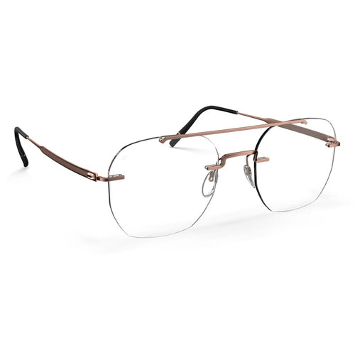 Brille Silhouette, Modell: TheVisionaryDemoRimless5586OY Farbe: 3530