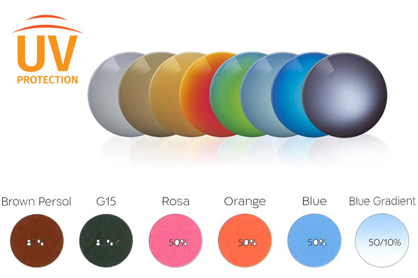 Klassische Tönungsfarben für verschreibungspflichtige Sonnenbrillen