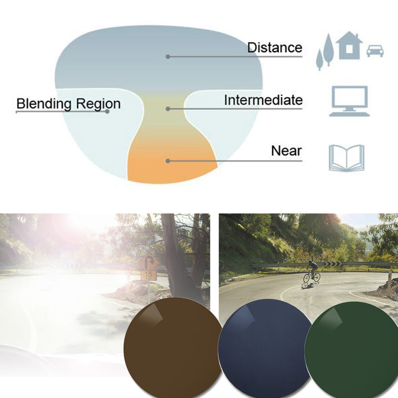Progressiv polarisierte Gläser