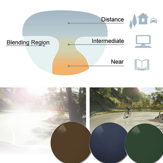 Progressiv polarisierte Gläser